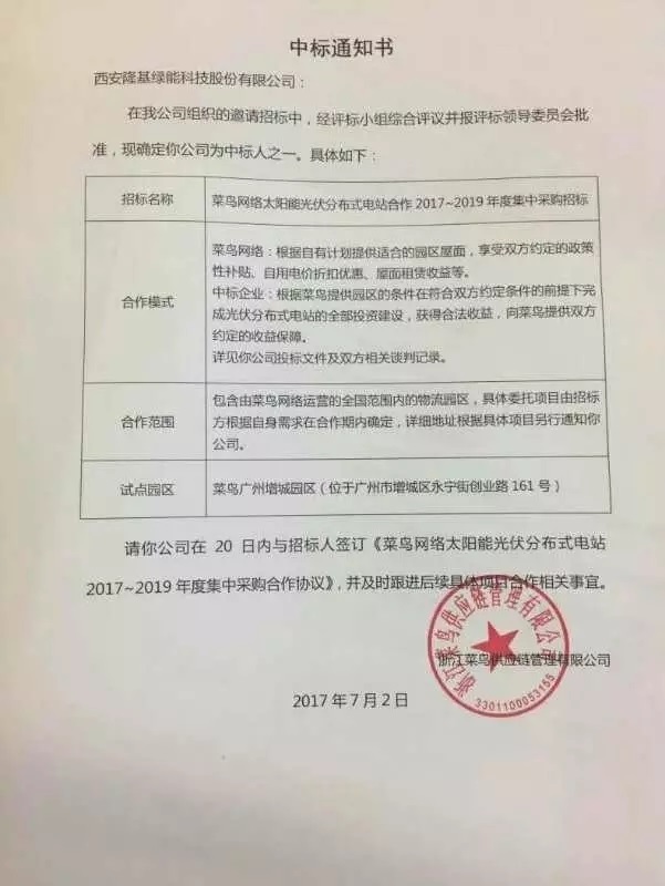 馬云來了！隆基新能源中標阿里巴巴菜鳥物流園超400萬平米屋頂分布式項目