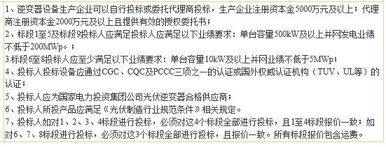 國電投2017度第六十一批集中招標第二批光伏組件、并網(wǎng)逆變器招標公告