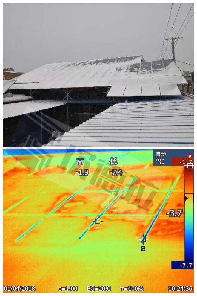 寒冷！光伏組件熱斑溫度實(shí)測！