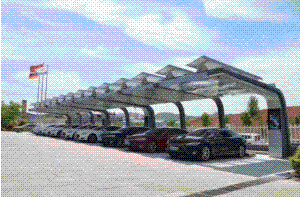 世界首座&ldquo;充電、光伏、儲(chǔ)能&rdquo;智慧車棚投入運(yùn)營(yíng)