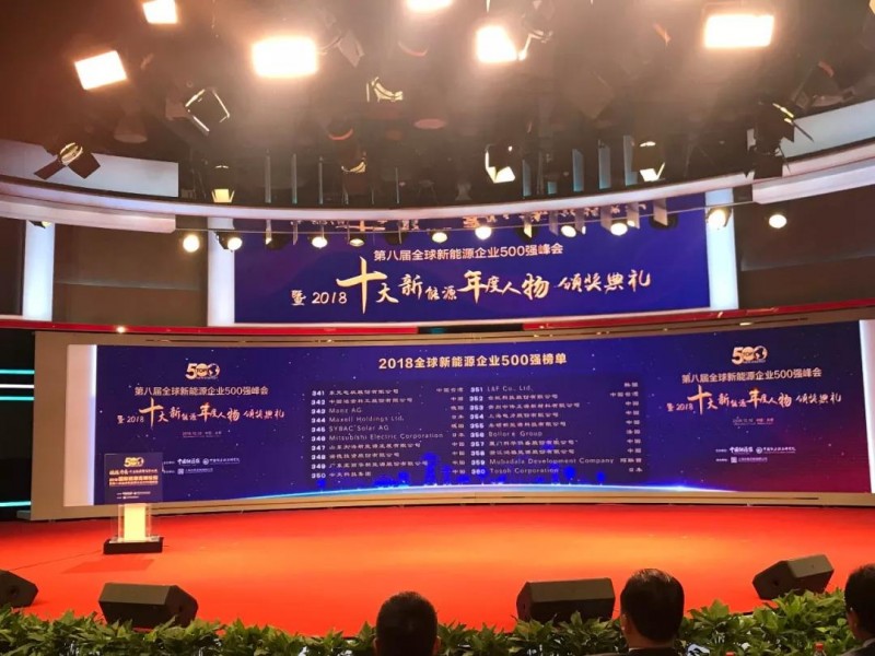 四度蟬聯(lián)！科華恒盛入選2018全球新能源企業(yè)500強(qiáng)